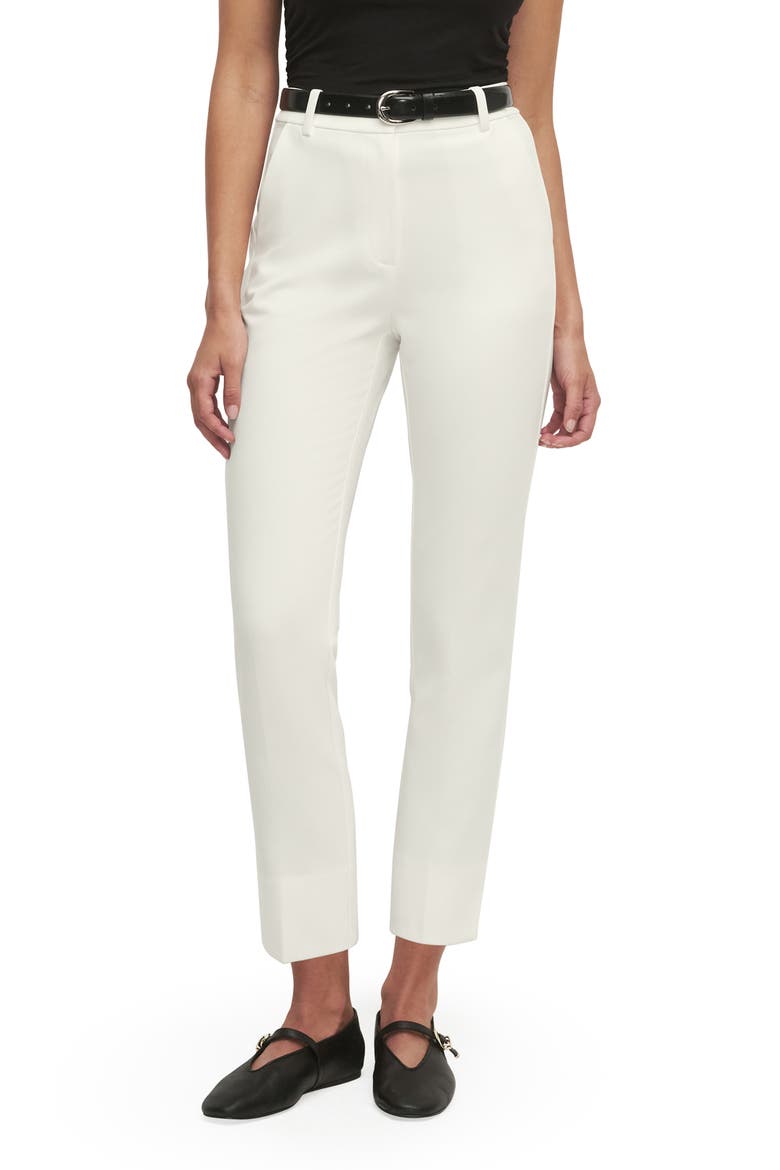 The Favorite High Waist Ankle Cigarette Pants, Main, color, IVORY