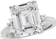 SAVVY CIE JEWELS Emerald Cut CZ Ring