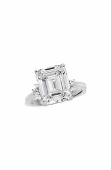 SAVVY CIE JEWELS Emerald Cut CZ Ring