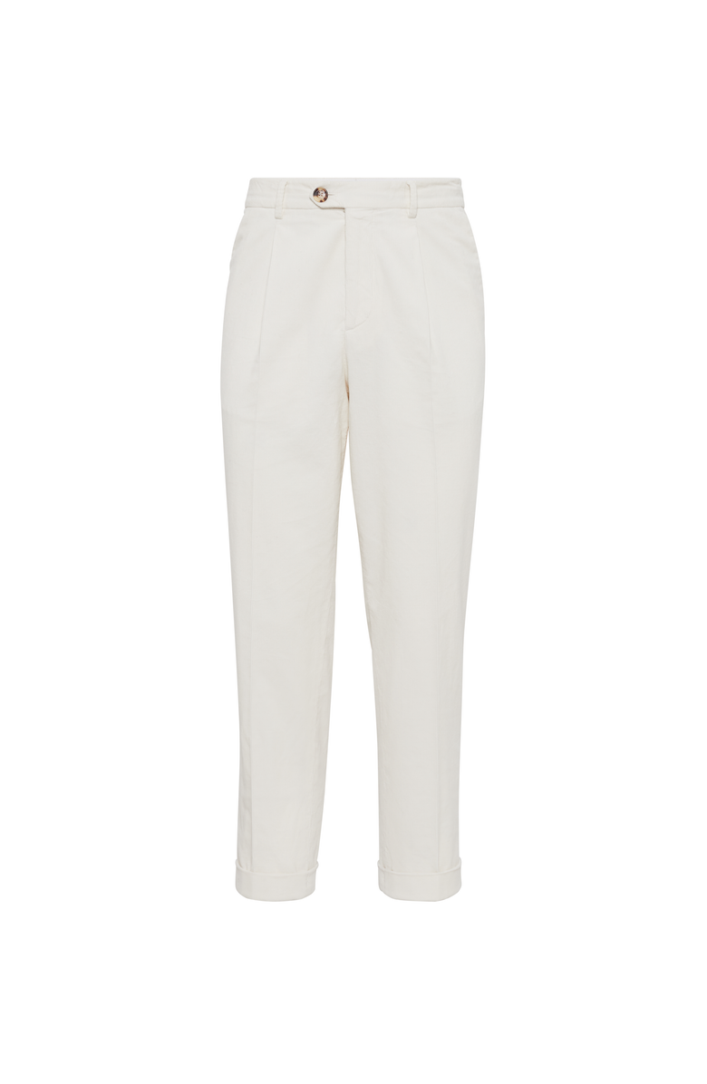 Brunello Cucinelli Corduroy trousers, Main, color, Off-White