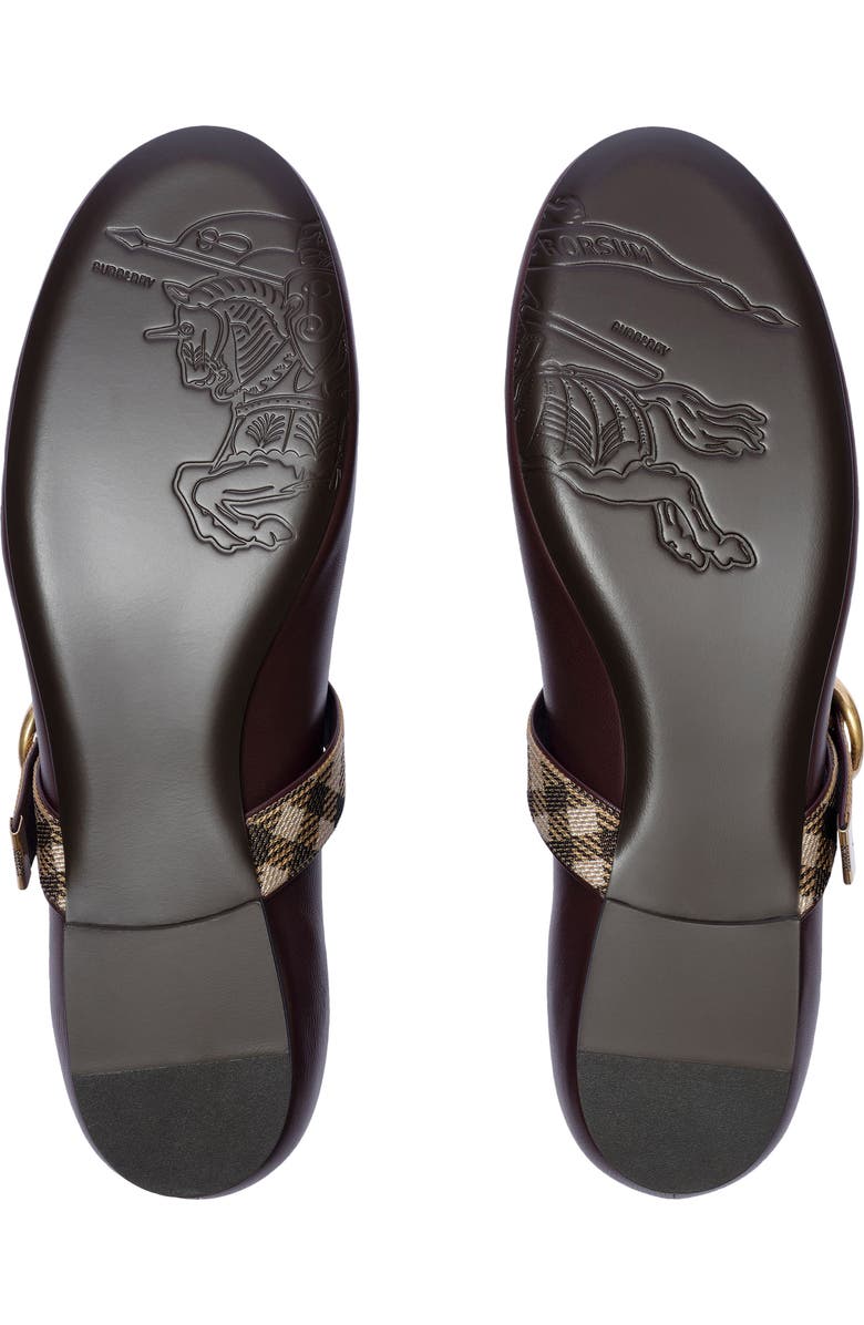 Burberry Robin Mary Jane Ballet Flat, Alternate, color, Vineyard Red