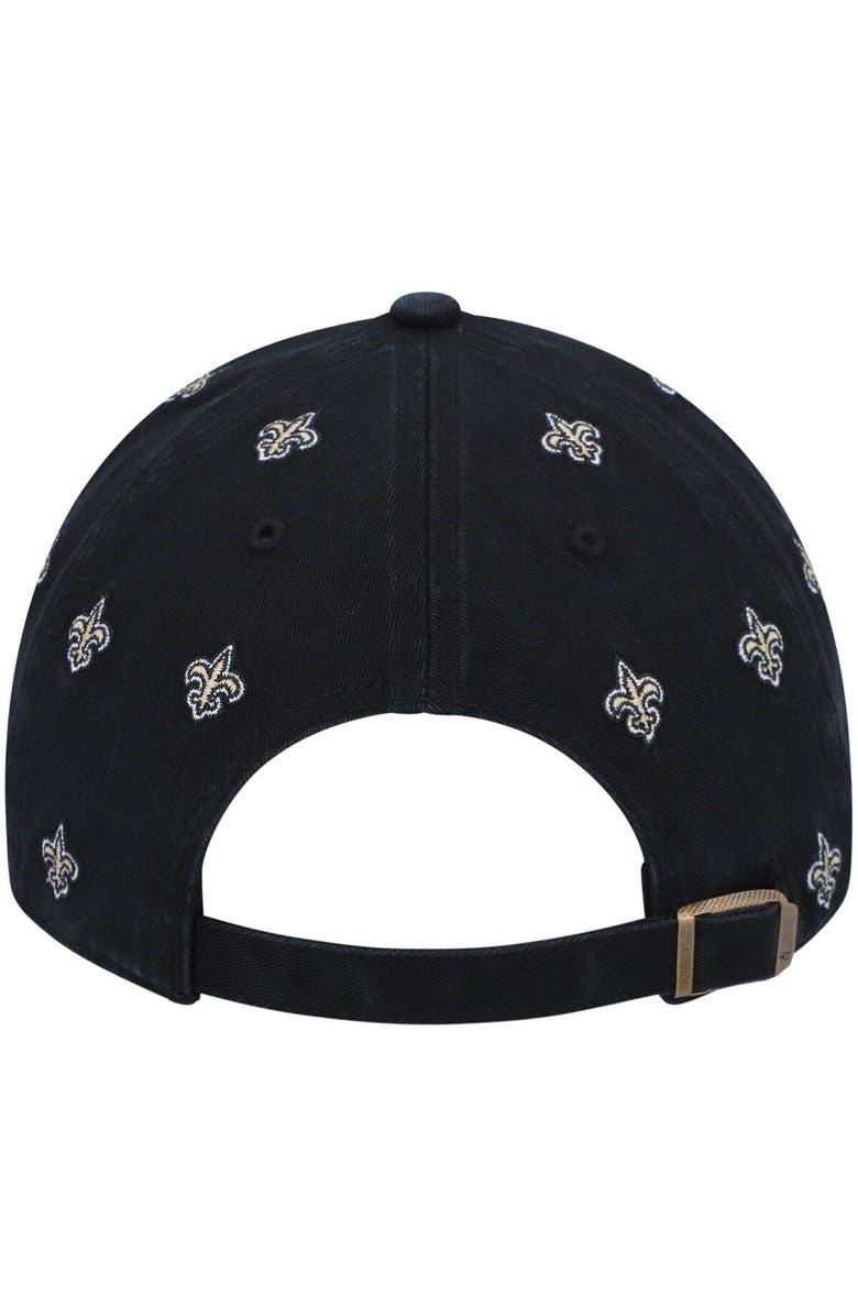 '47 Women's '47 Black New Orleans Saints Confetti Clean Up Adjustable Hat, Alternate, color, 
