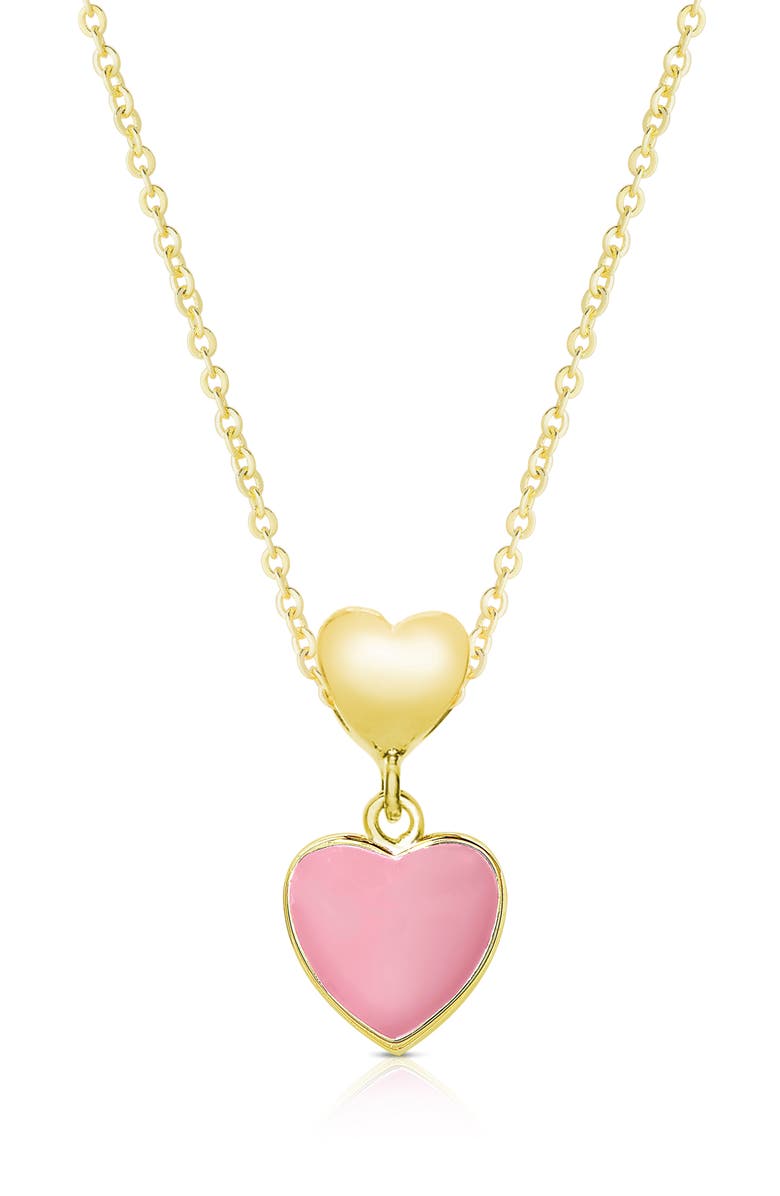 Lily Nily Heart Pendant Necklace, Main, color, Gold