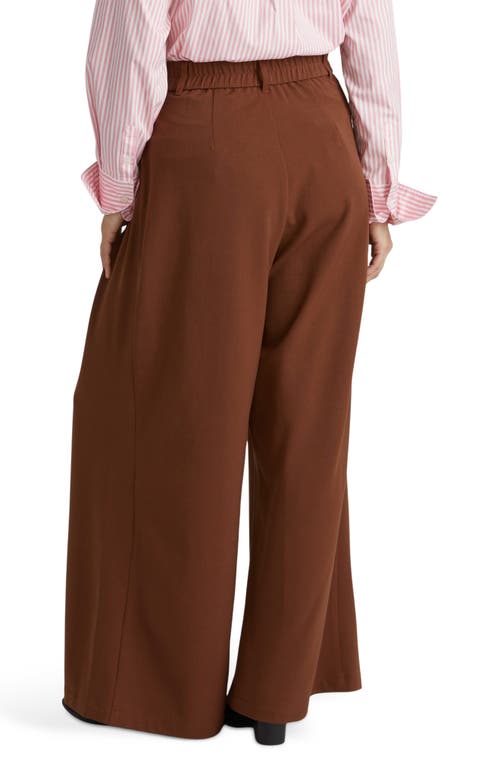 Universal Standard All Day Palais Wide Leg Pants In Brown