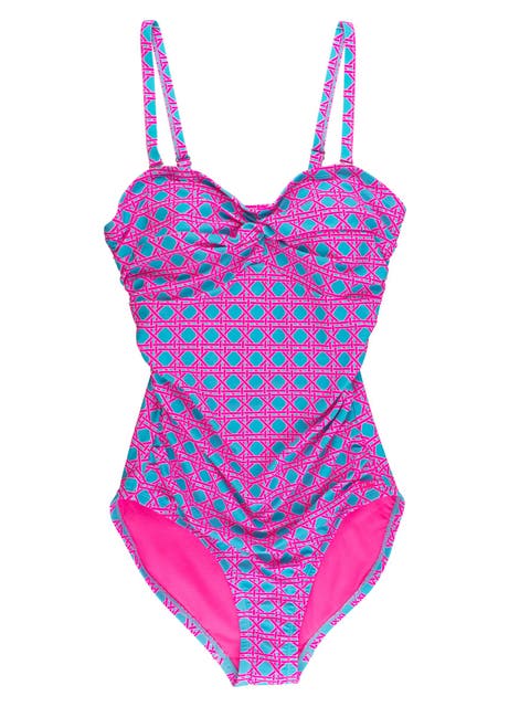 UPF50+ Sun Protected Women's Convertible Bandeau One Piece Swimsuit