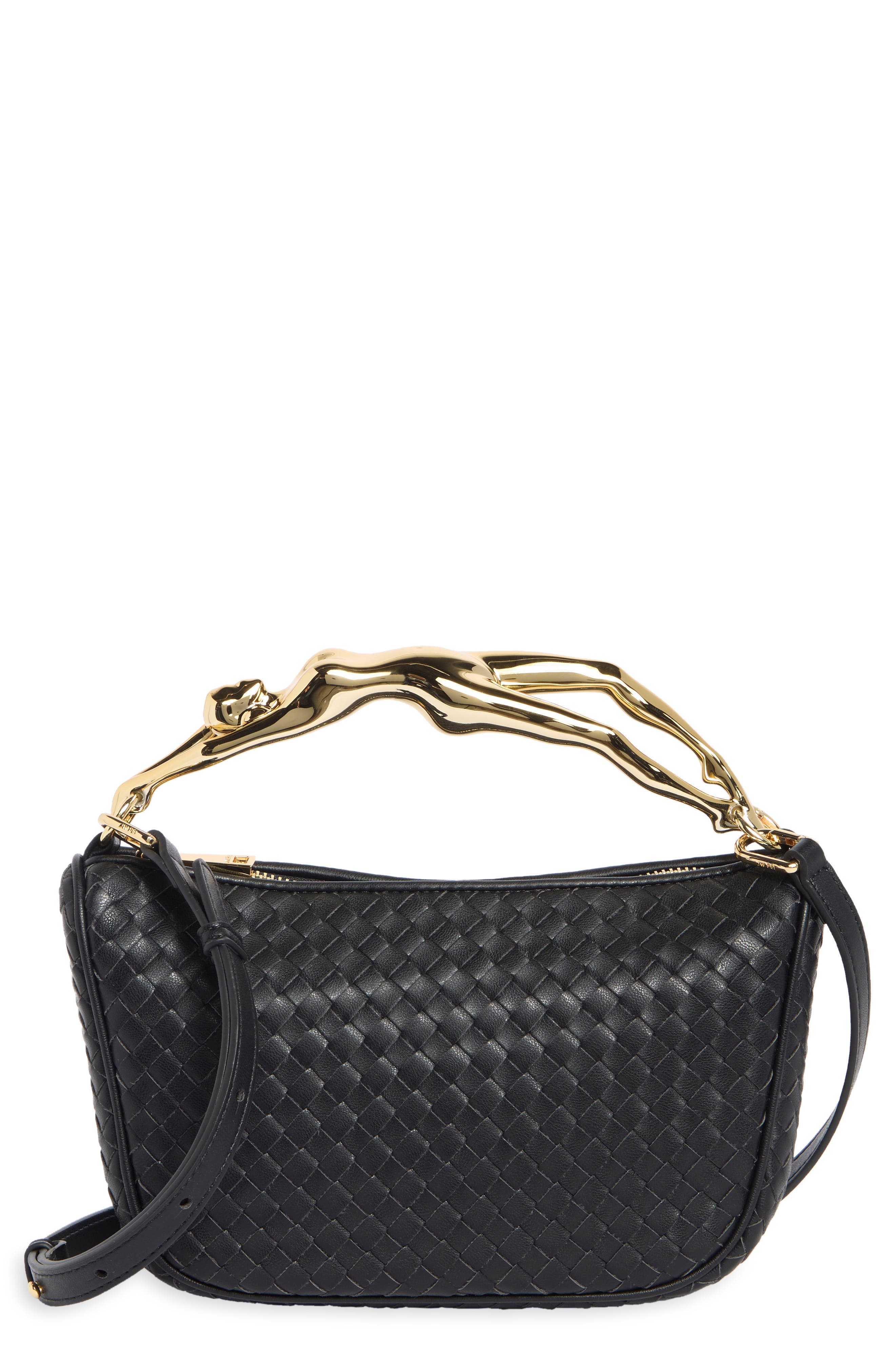 Jenny Woven Faux Leather Handbag
