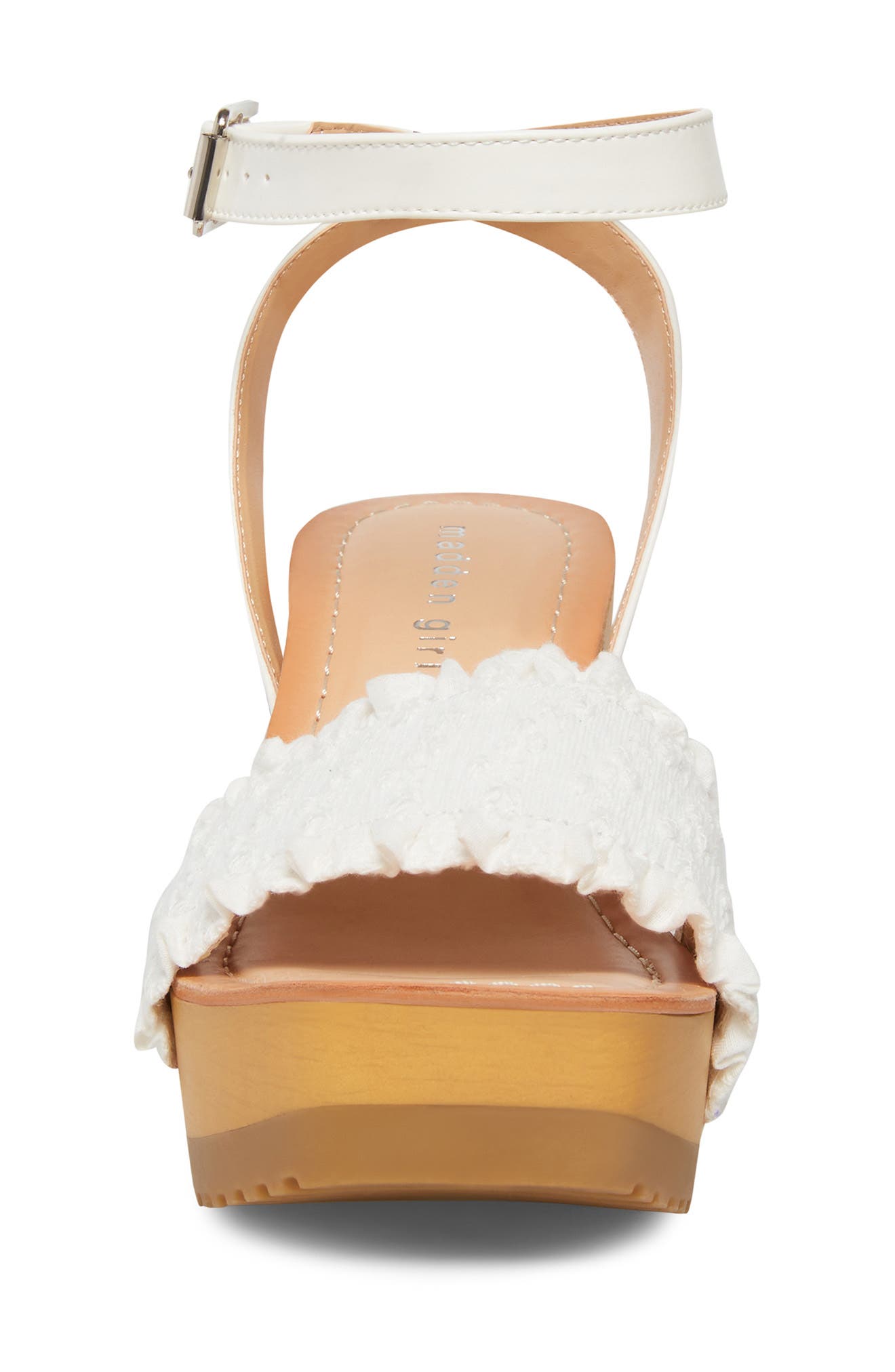 Camila Block Heel Platform Sandal, Alternate, color, WHITE EYELET