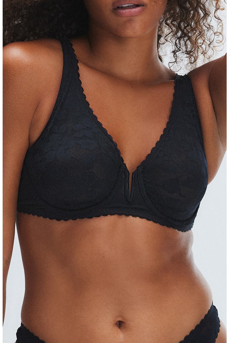 Unlined Full Coverage Bra, Main, color, BLACK CAVIAR