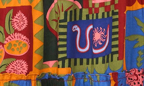 Halogen ® Tie Keyhole Sleeveless Tiered Maxi Dress In Multi