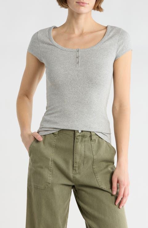 Short Sleeve Henley T-Shirt