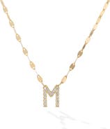 LANA 14K Gold Initial Pendant Necklace