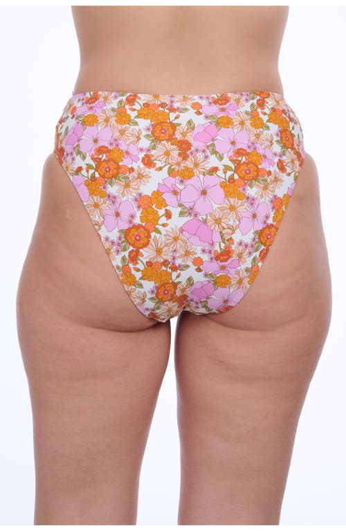 Flirtt Gottex Vintage Florals High Rise Swim Bottom In Multi