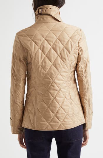 BURBERRY ジャケット Burberry Quilted Stand Up-Collar Bomber Jacket, Size X-Small