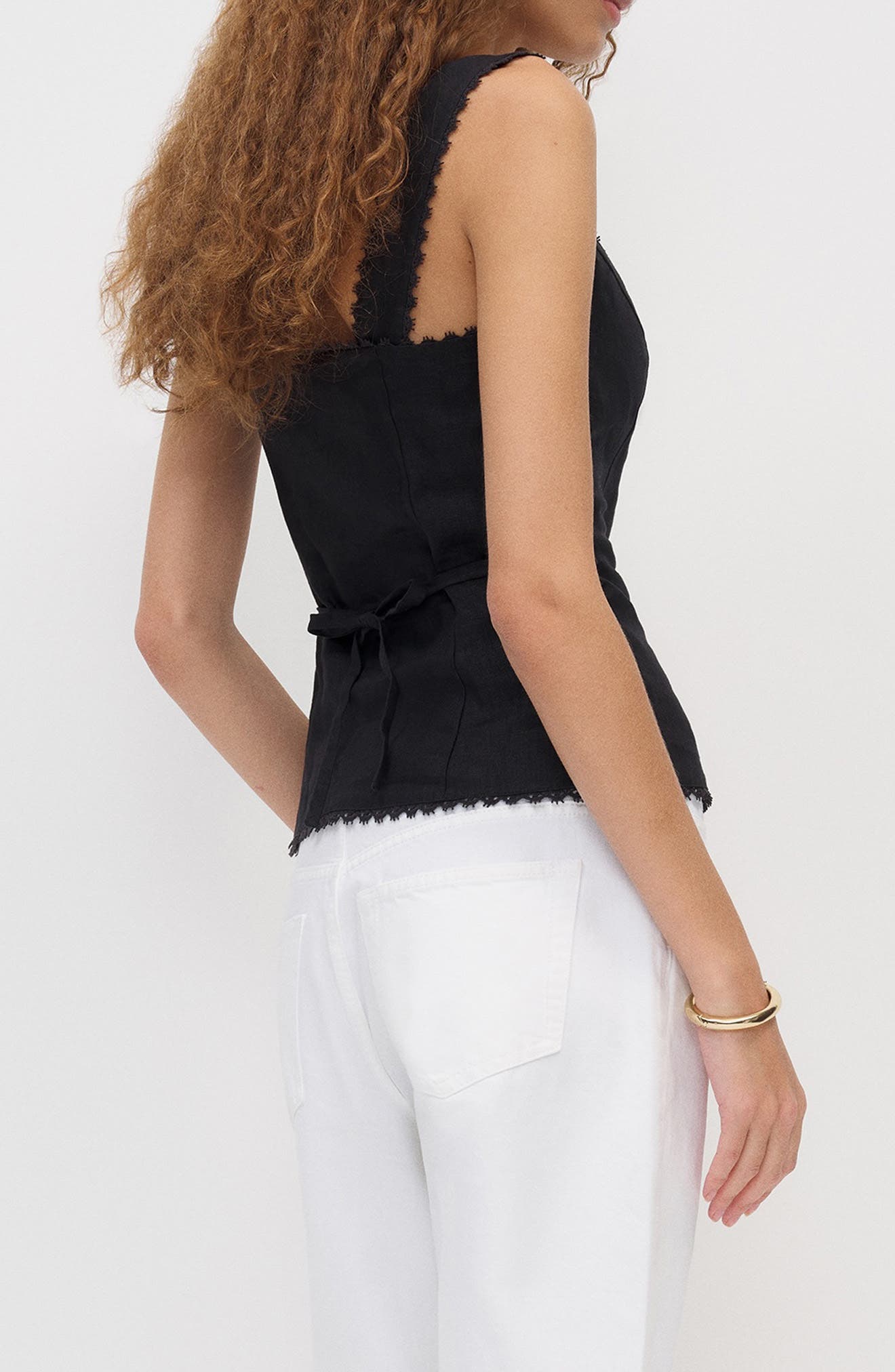 Reformation Viola Linen Tank (Women) | Nordstrom