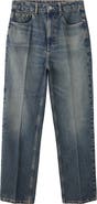 MANGO High Waist Straight Leg Jeans