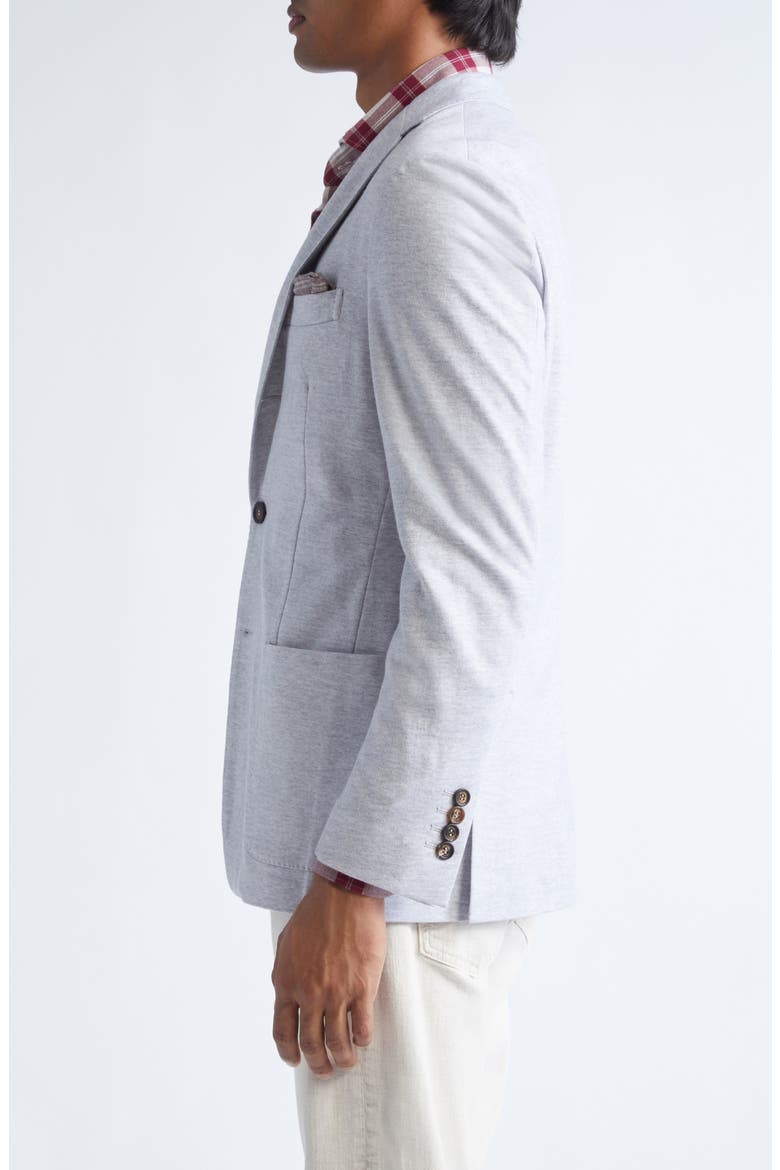 Cotton Jersey Blazer, Alternate, color, LIGHT GRAY MELANGE