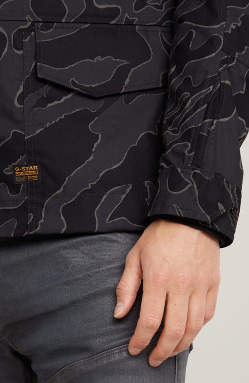 G-star Rovic Slim Fit Water Repellent Field Jacket In Cloack Island Camo