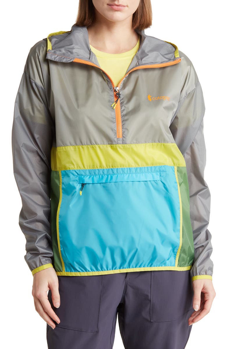 Cotopaxi Teca Hooded Half-Zip Windbreaker Jacket, Main, color,