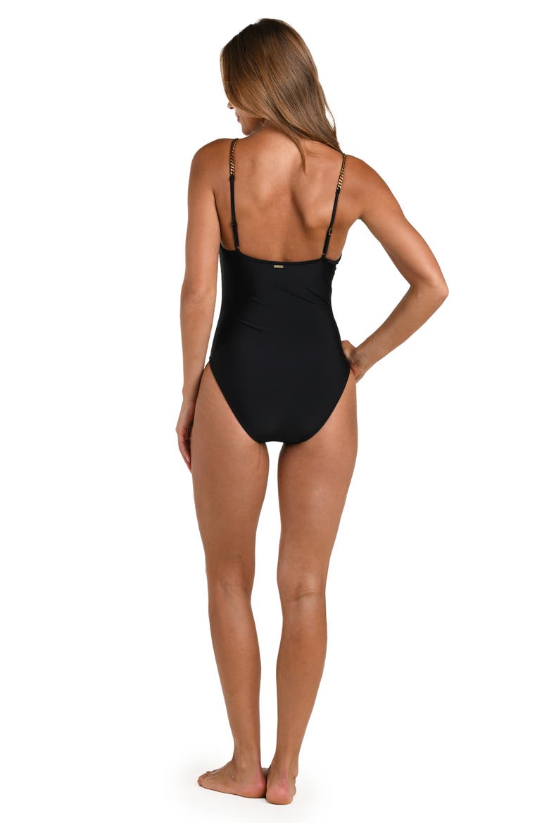 Lilou One-Piece Swimsuit, Alternate, color, BLACK