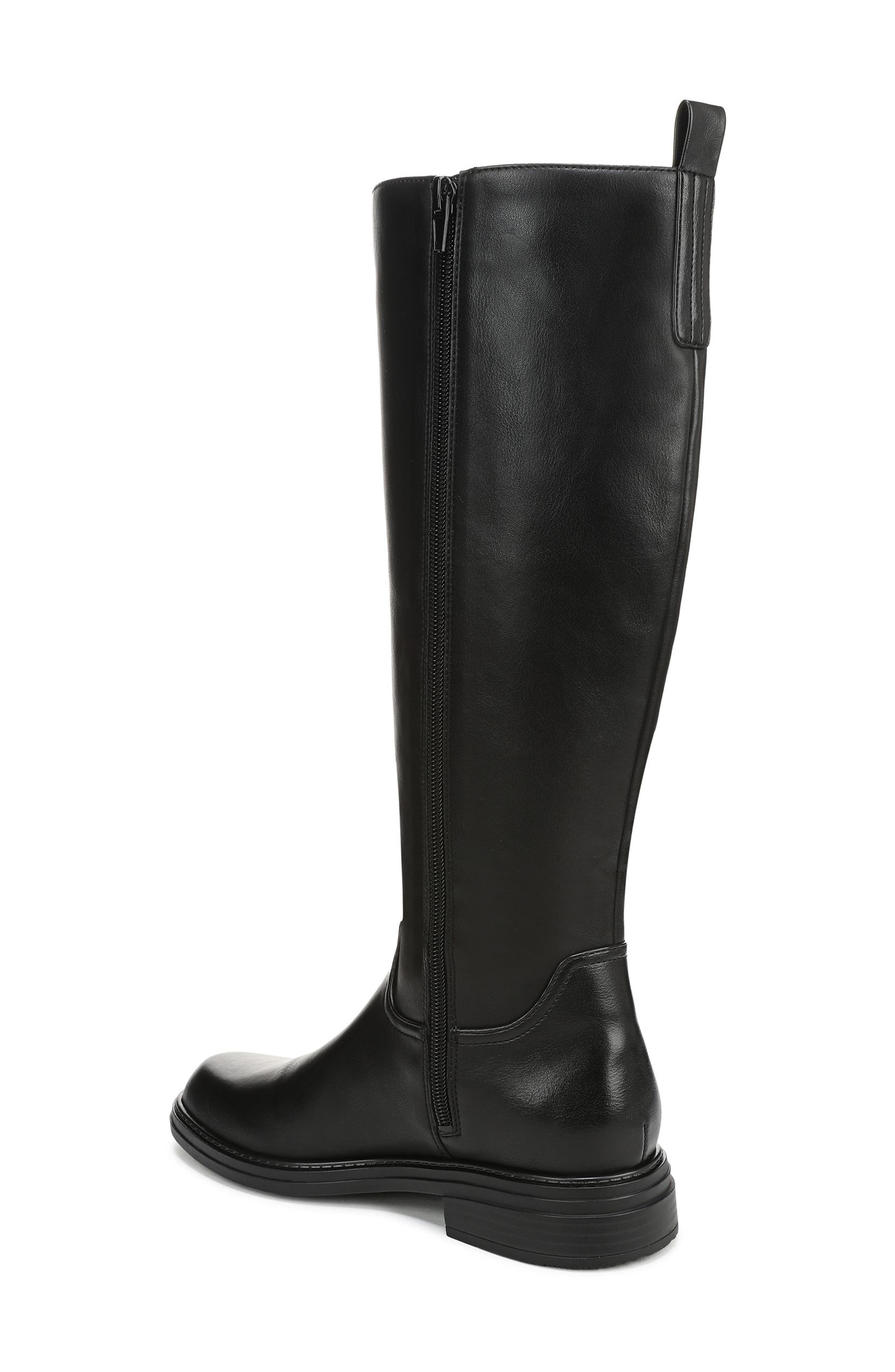 Naturalizer Lennox Knee High Boot, Alternate, color, Black Faux Leather