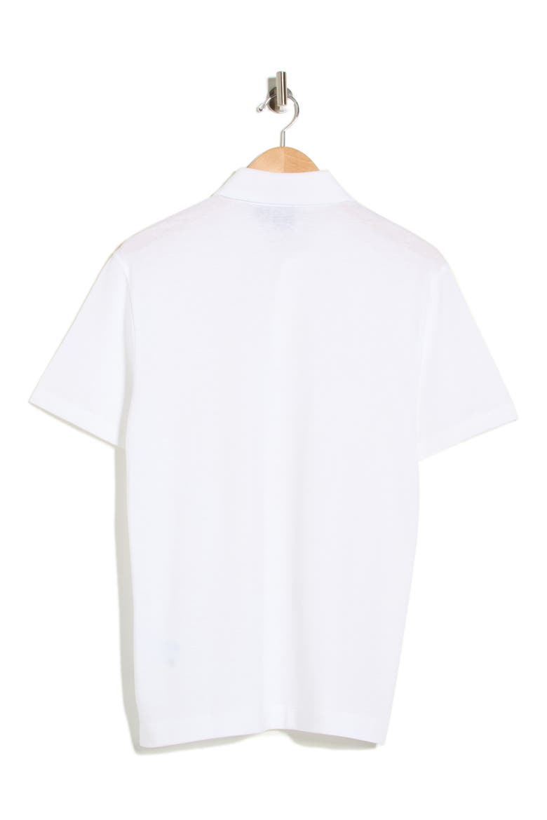 Press Cotton & Linen Blend Polo, Alternate, color, WHITE