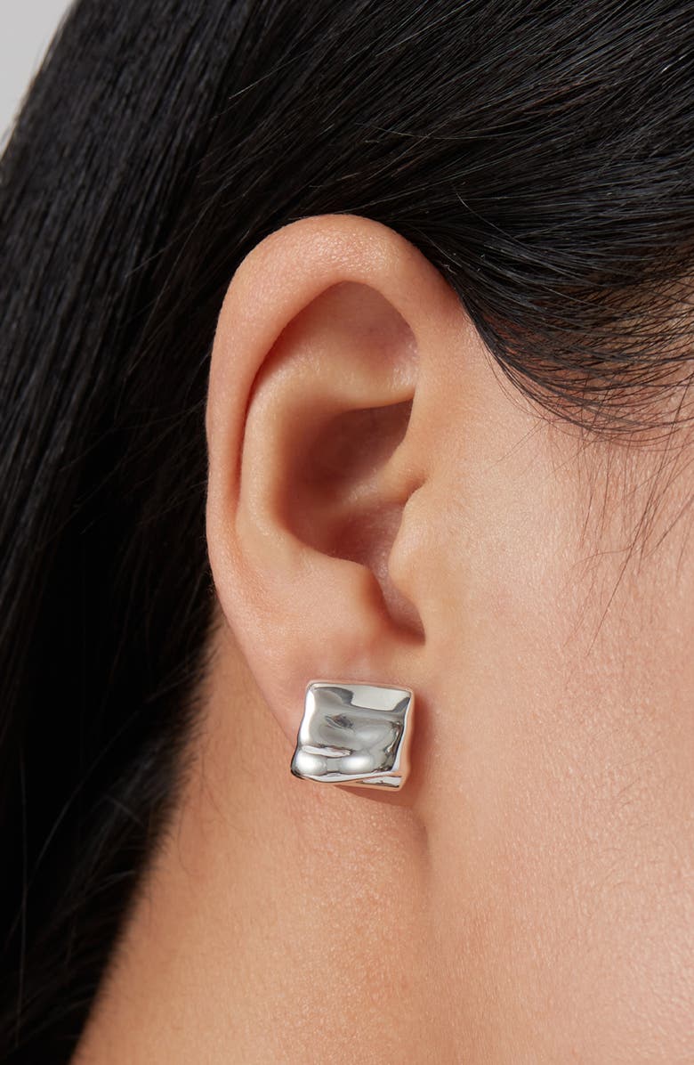 JENNY BIRD Mini Sundra Stud Earrings, Alternate, color, High Polish Silver