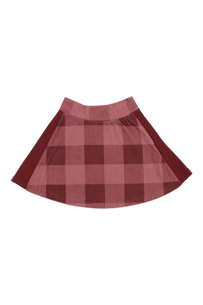 Kids' Plaid Corduroy A-Line Skirt, Main, color, MAUVE