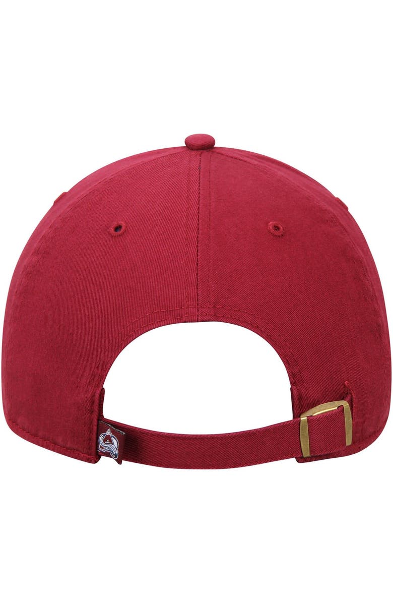 '47 Men's '47 Burgundy Colorado Avalanche Clean Up Adjustable Hat, Alternate, color, Burgundy