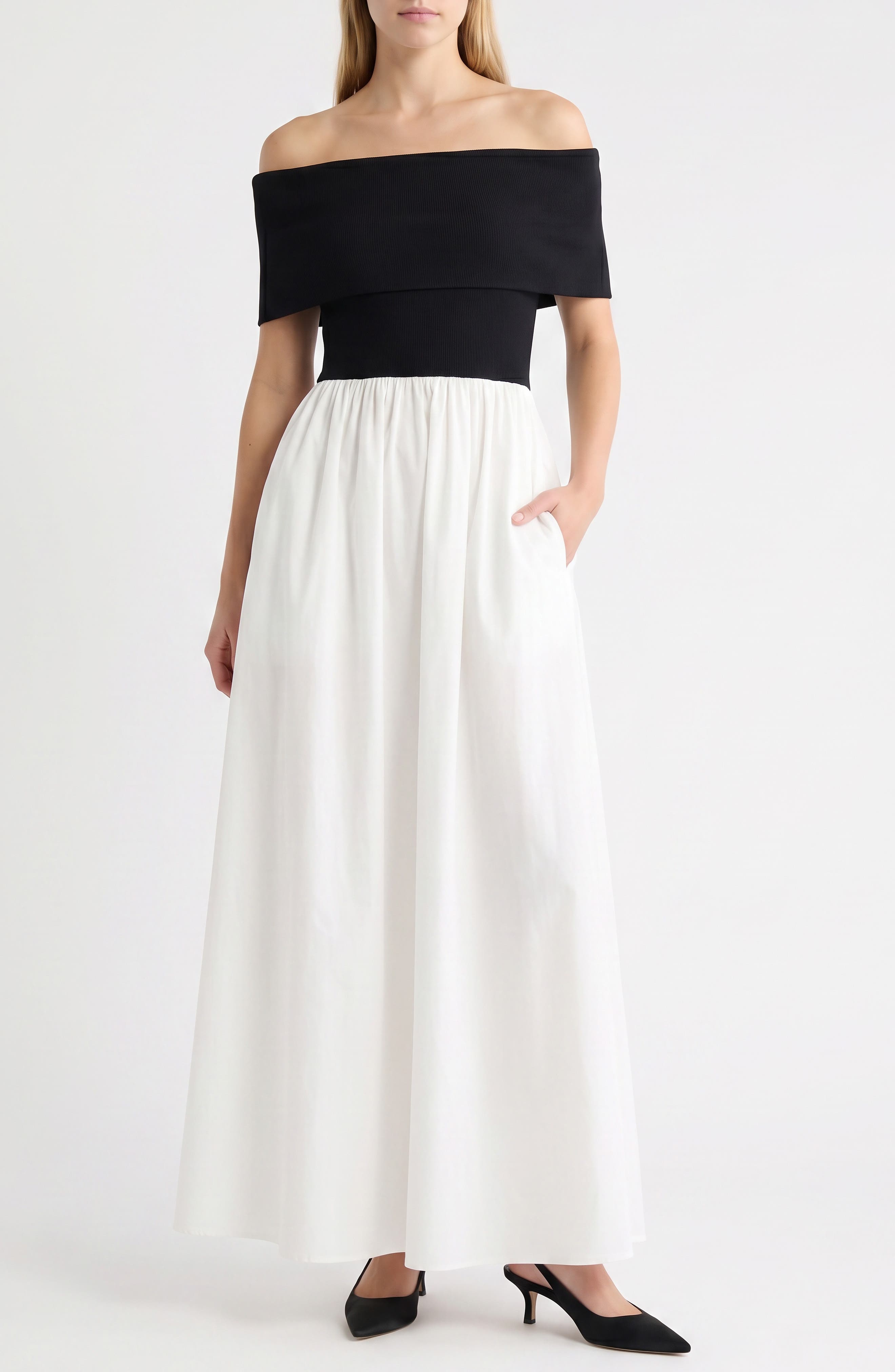 Monique Off the Shoulder Maxi Dress