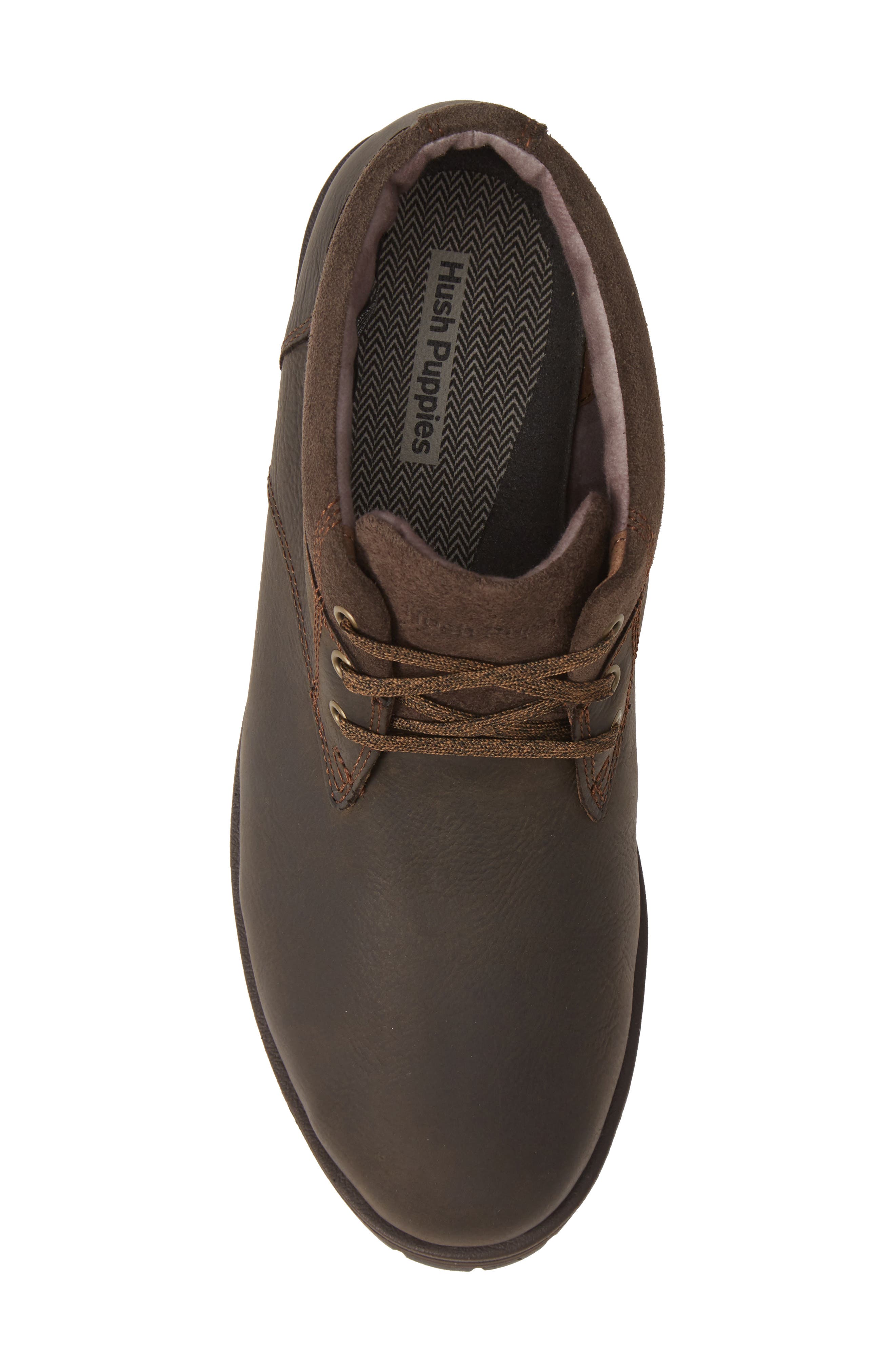 Hush Puppies Beauceron Short Ice Chukka Boot, Alternate, color, DARK BROWN WP LEATHER