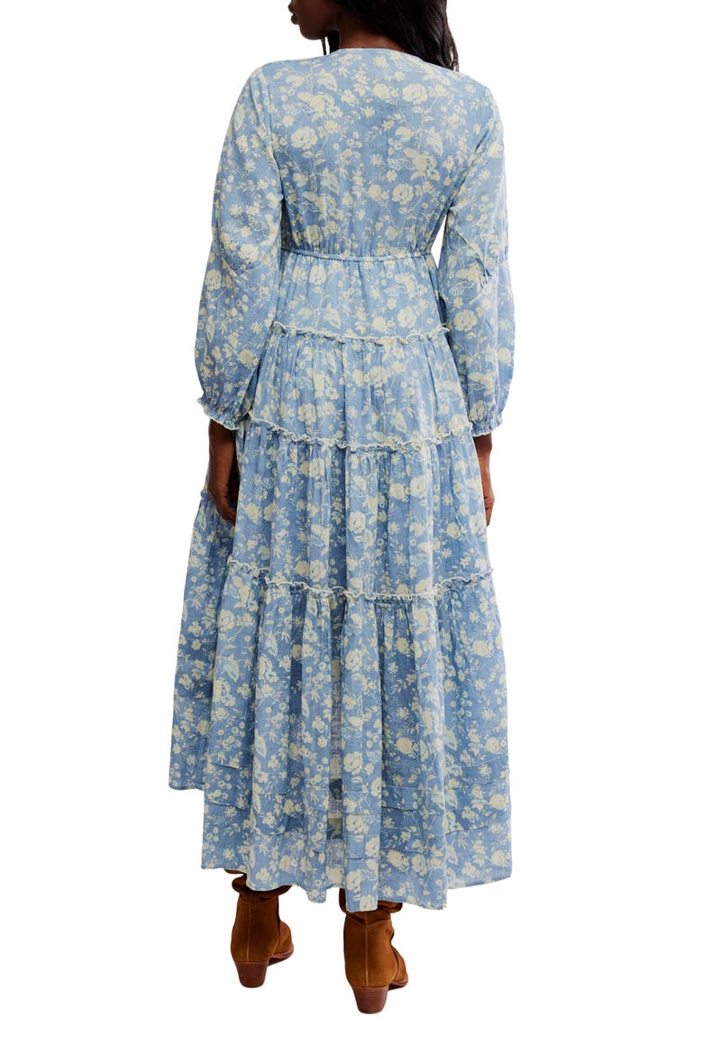 Pappiet Midi Dress, Alternate, color, BLUEBELL COMBO