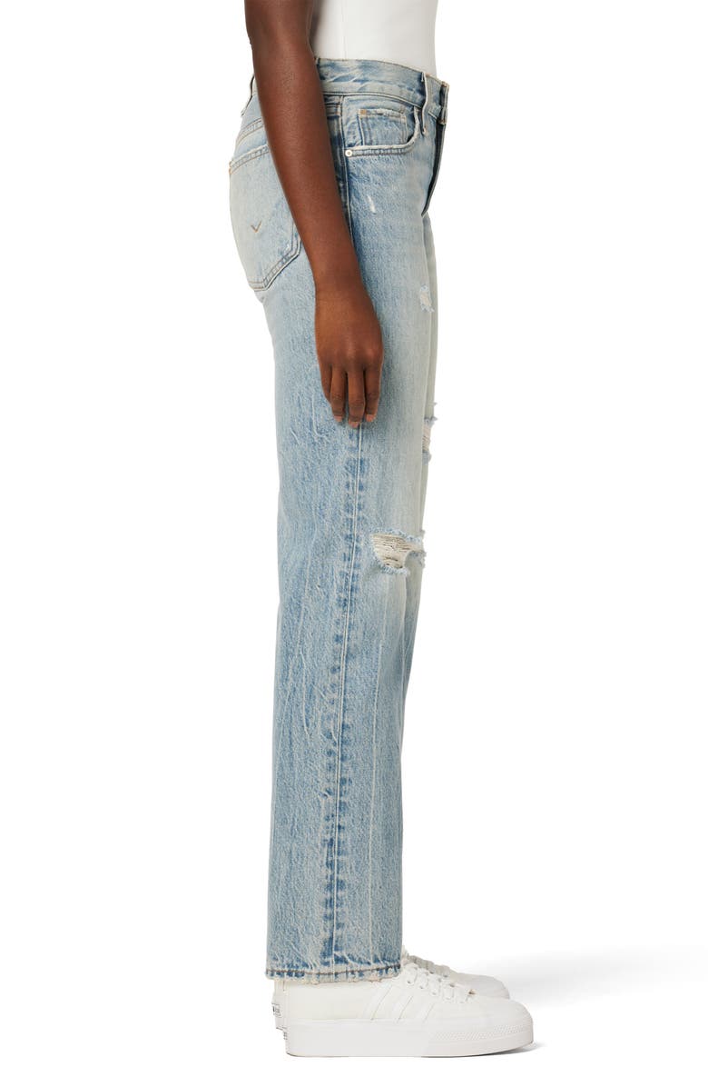 Hudson Jeans Jocelyn Ripped Low Rise Loose Straight Leg Jeans, Alternate, color, 
