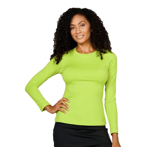 UV Colors Womens Long Sleeve Tennis Shirt