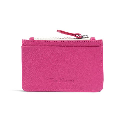 Tin Marin Georgie Leather Card Case In Pink