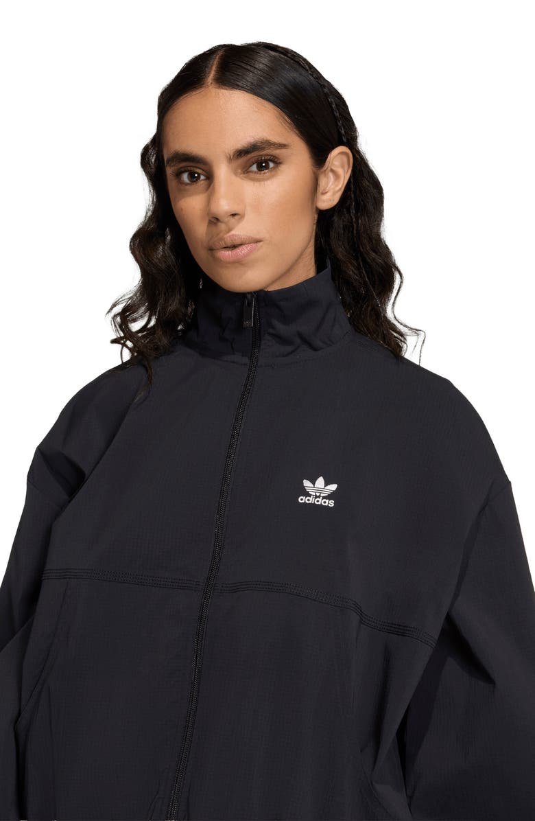 adidas Originals Essentials Woven Windbreaker Jacket, Alternate, color, Black