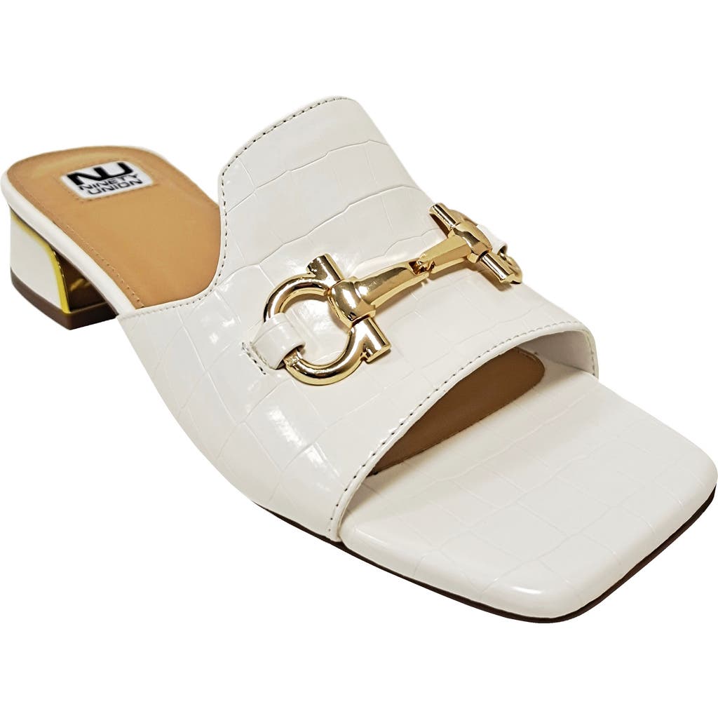 Ninety Union Open Toe, Metal Trim Heel Slide In Multi