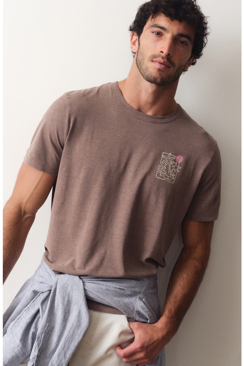 Hemp & Cotton Graphic T-Shirt, Alternate, color, COFFEE QUARTZ