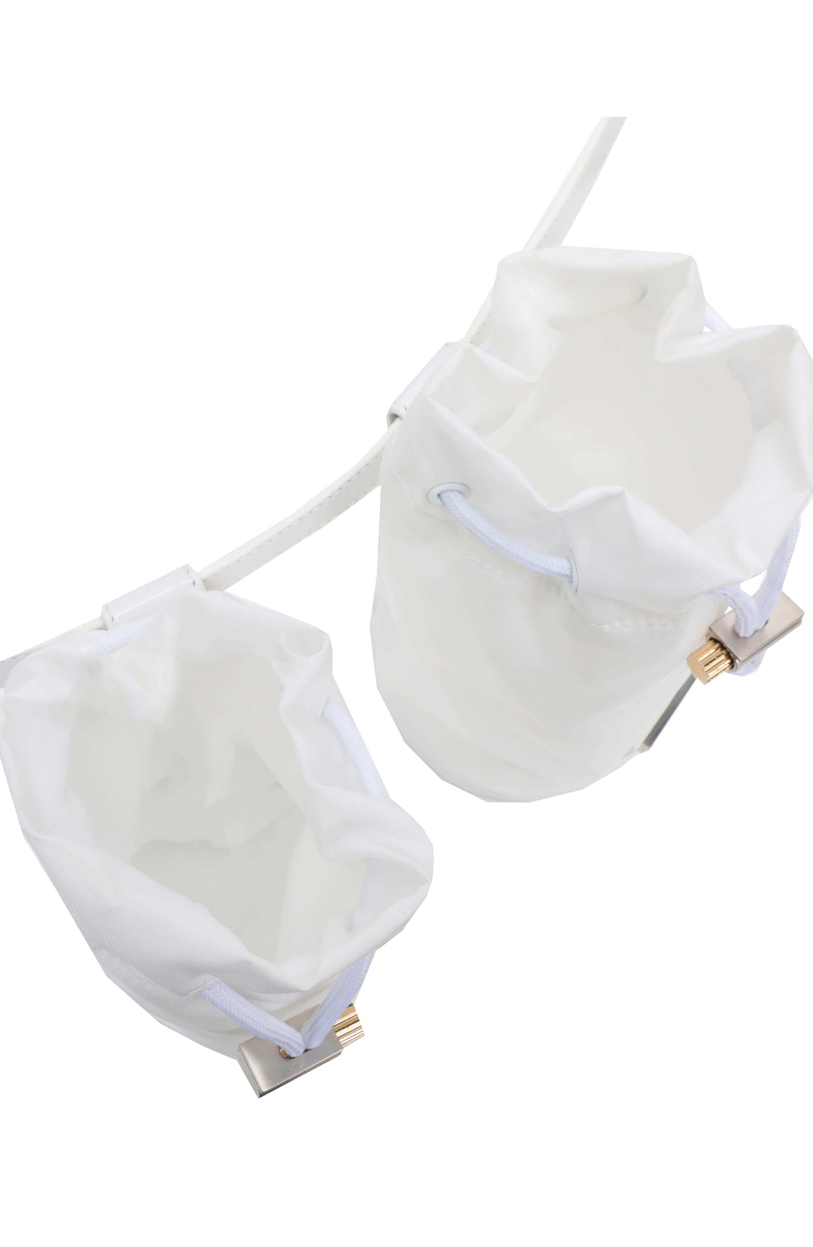 FERRAGAMO Double Pouch Belt Bag, Alternate, color, White