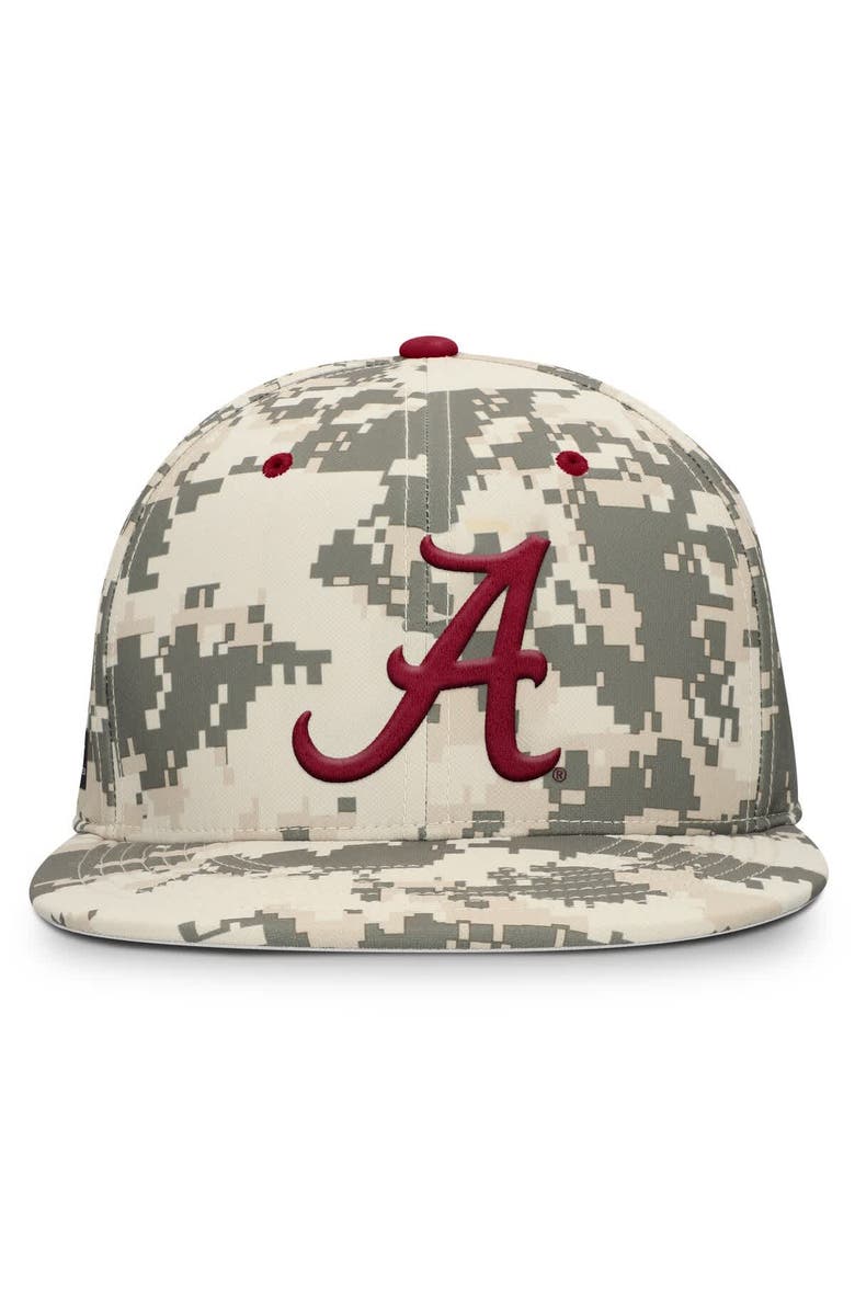 Nike Men's Nike Digital Camo Alabama Crimson Tide 2025 Dugout True Performance Fitted Hat, Alternate, color, Camo