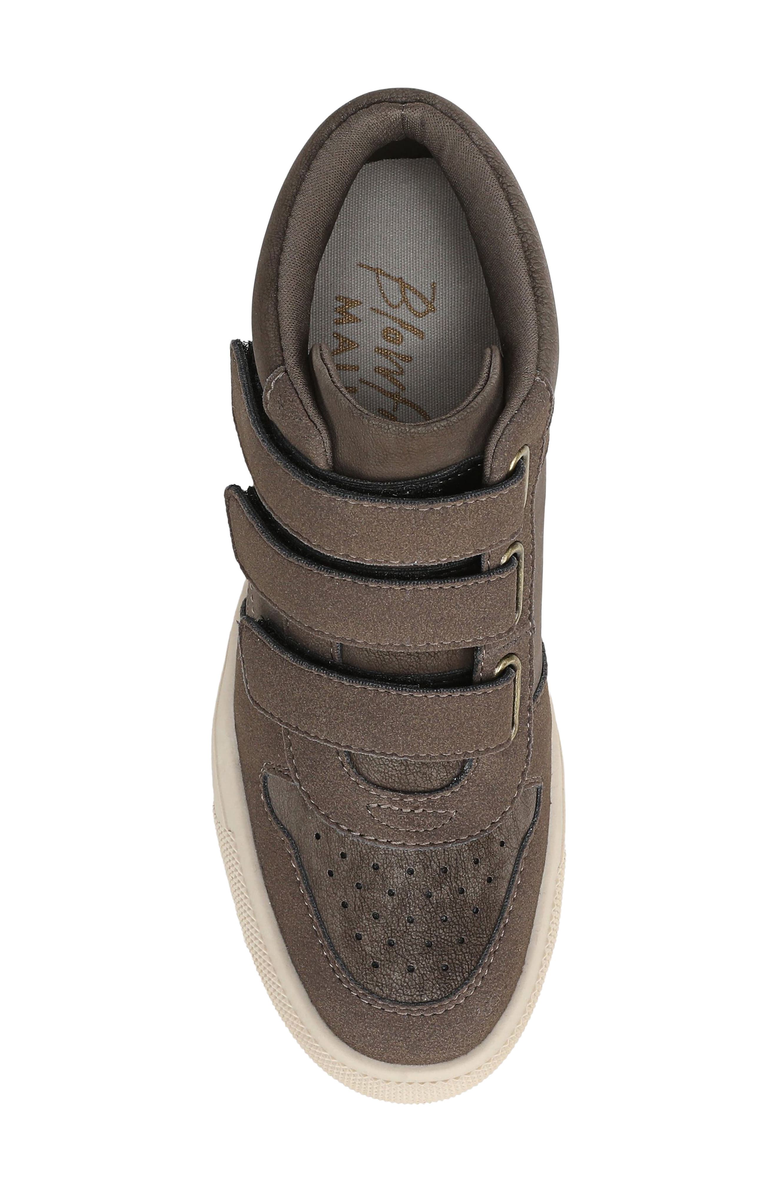 Zest Wedge Sneaker, Alternate, color, WOODSMOKE FAUX SUEDE