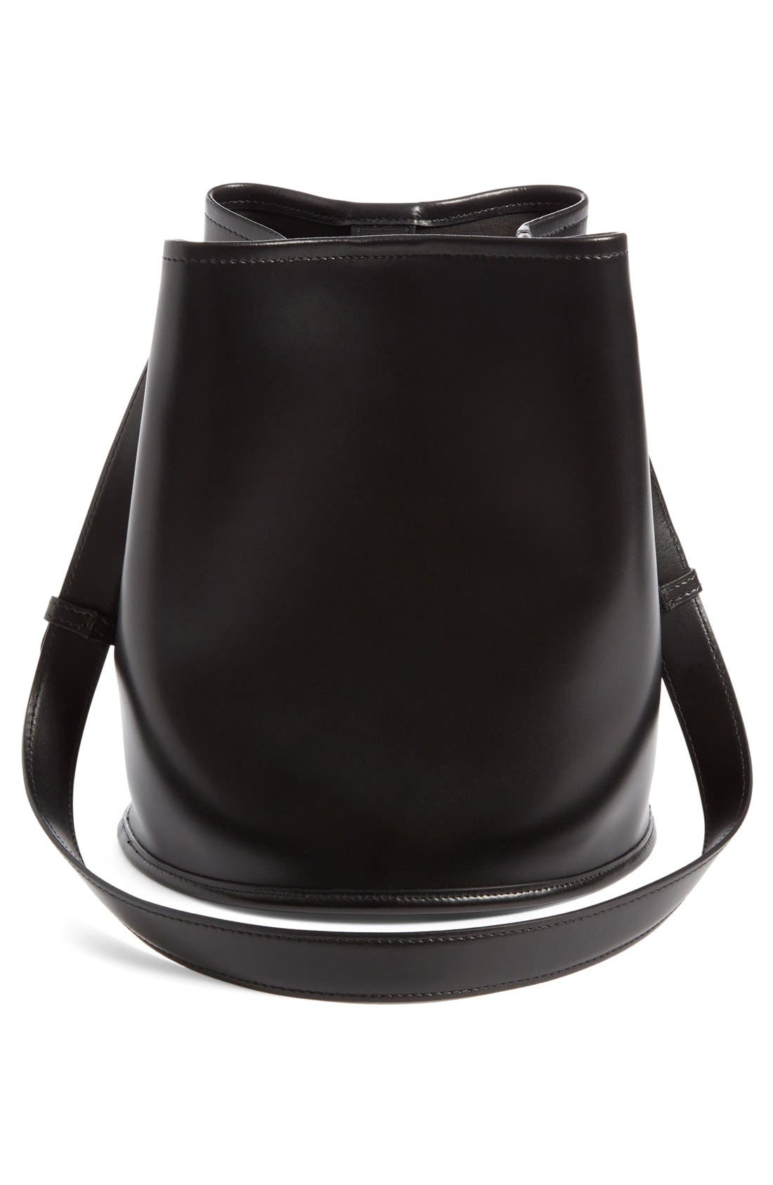 Creatures of Comfort Small Leather Bucket Bag, Alternate, color, 