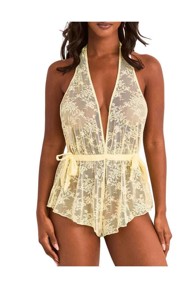 Danie Romper Lingerie, Main, color, Light yellow