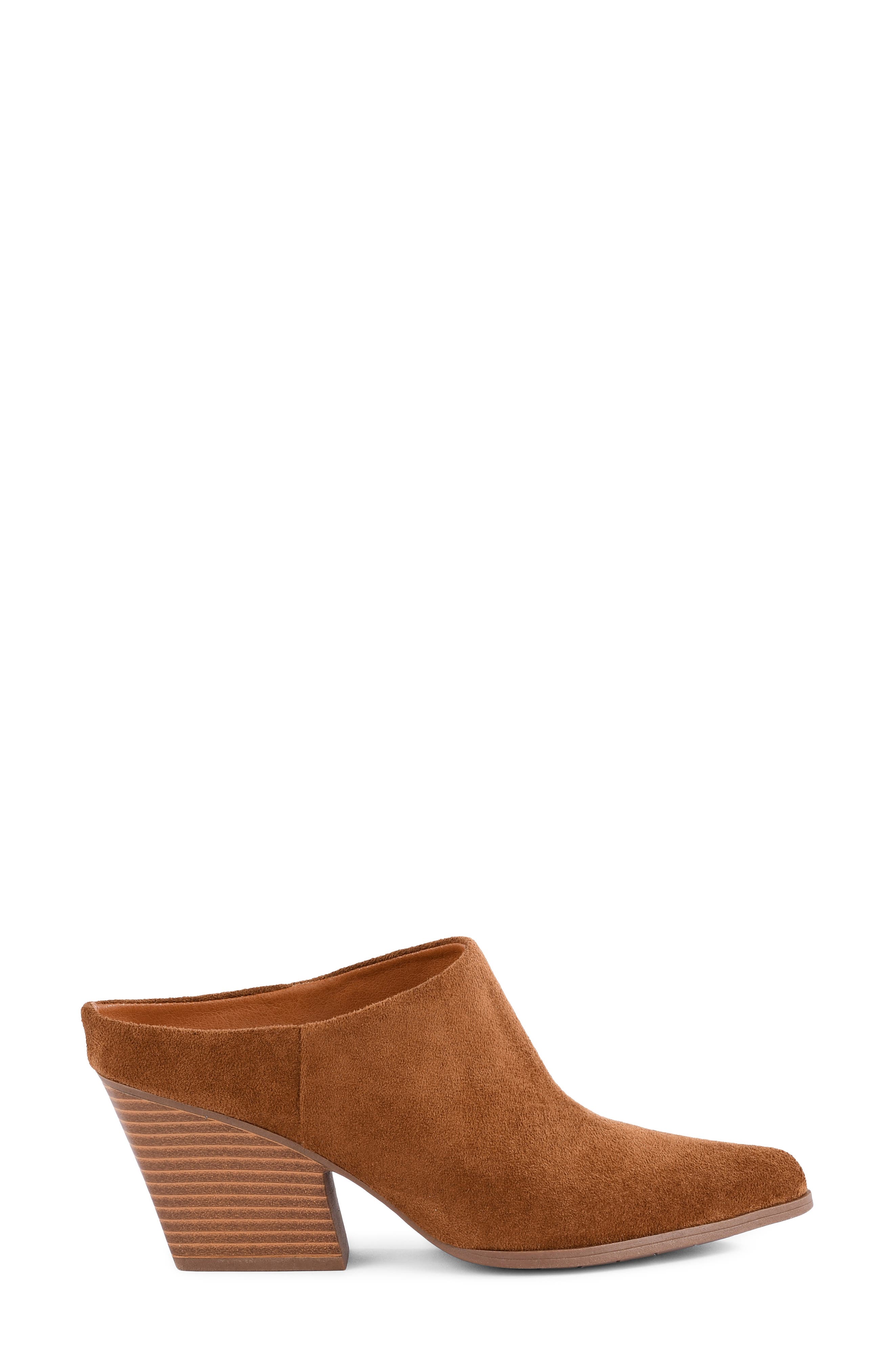 Wilshire Faux Leather Pointed Toe Mule, Alternate, color, BROWN