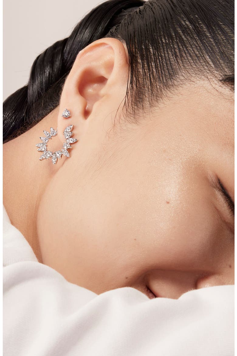 Diamond Stud Earrings, Alternate, color, 18K WHITE GOLD