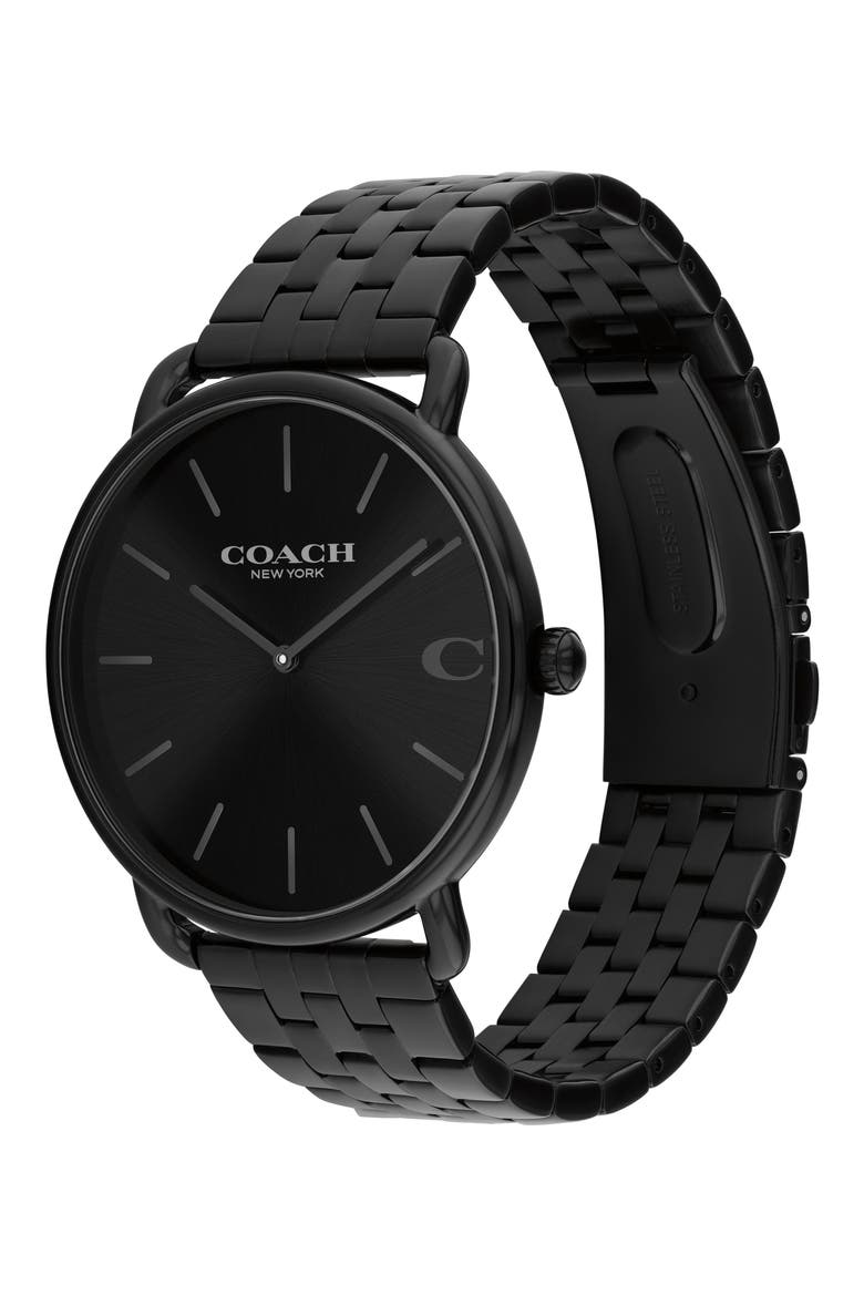 Elliot Bracelet Watch, 43mm, Alternate, color, BLACK