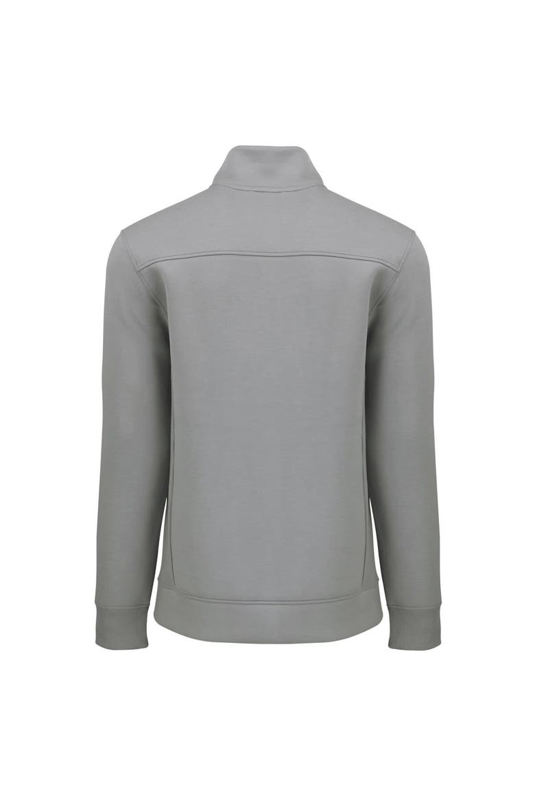 Men's Cutter & Buck  Gray Ivy League Roam Eco Recycled Quarter-Zip Pullover, Alternate, color, Gray