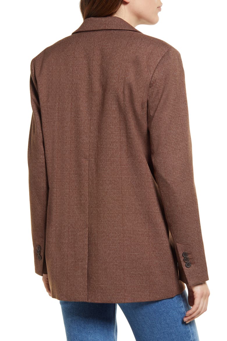Glen Plaid Blazer, Alternate, color, BROWN- GREY MENSWEAR PLAID