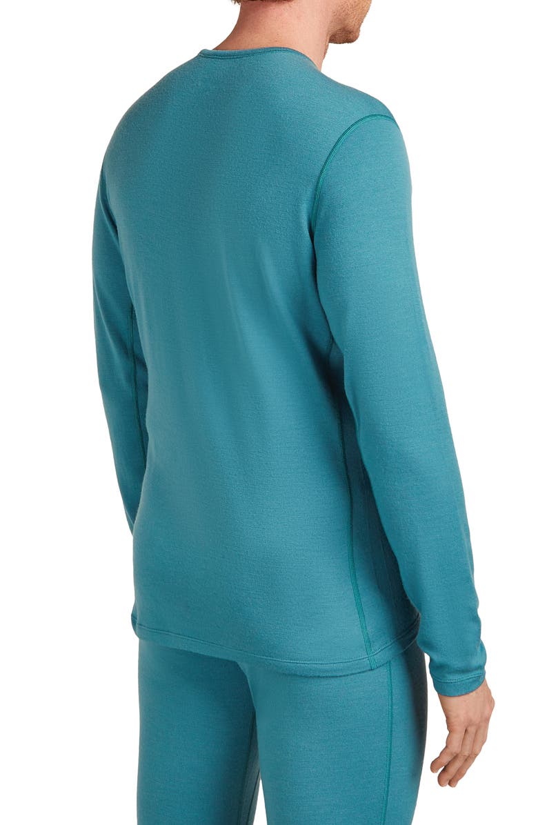 Icebreaker 260 Tech Merino Wool Crewneck Base Layer Top, Alternate, color, Topaz