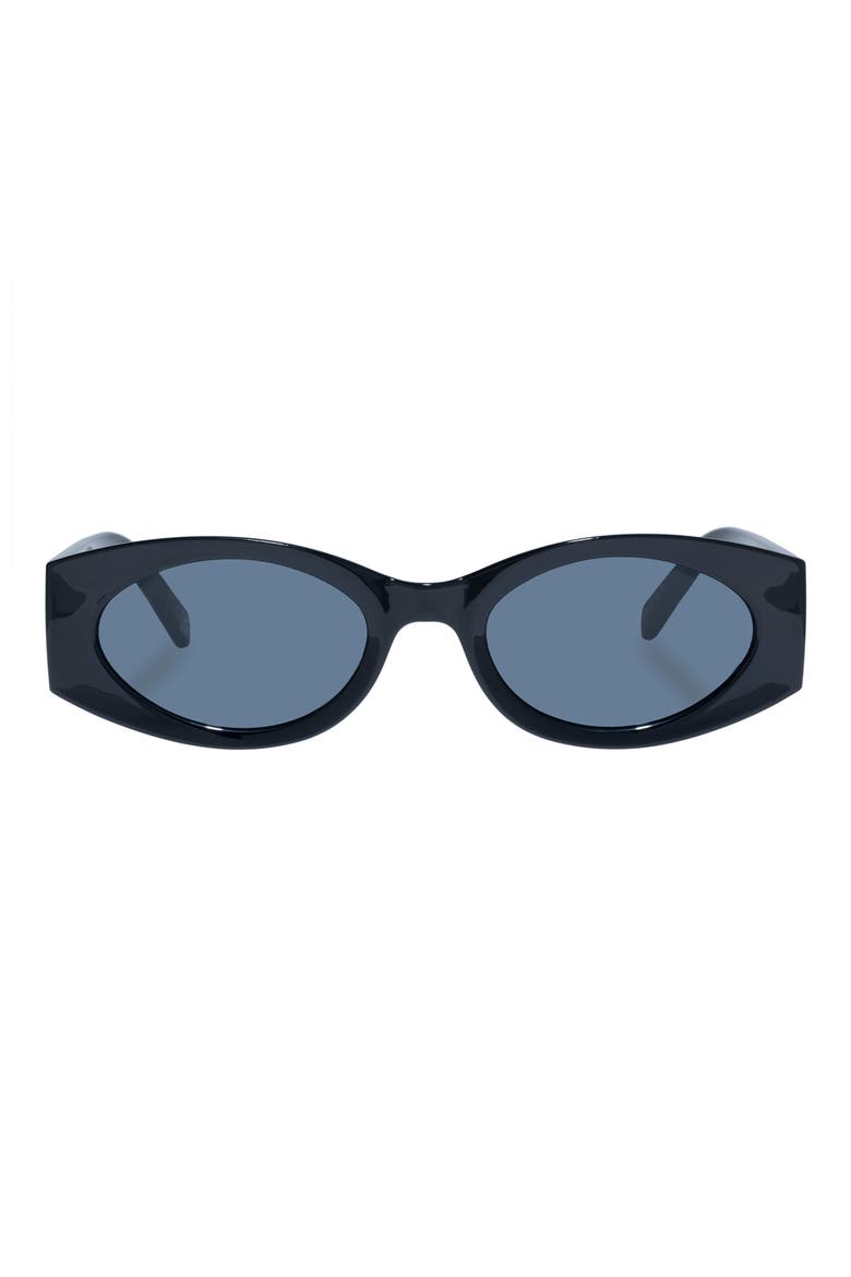 Mermaiden 52mm Rectangular Sunglasses, Main, color, BLACK