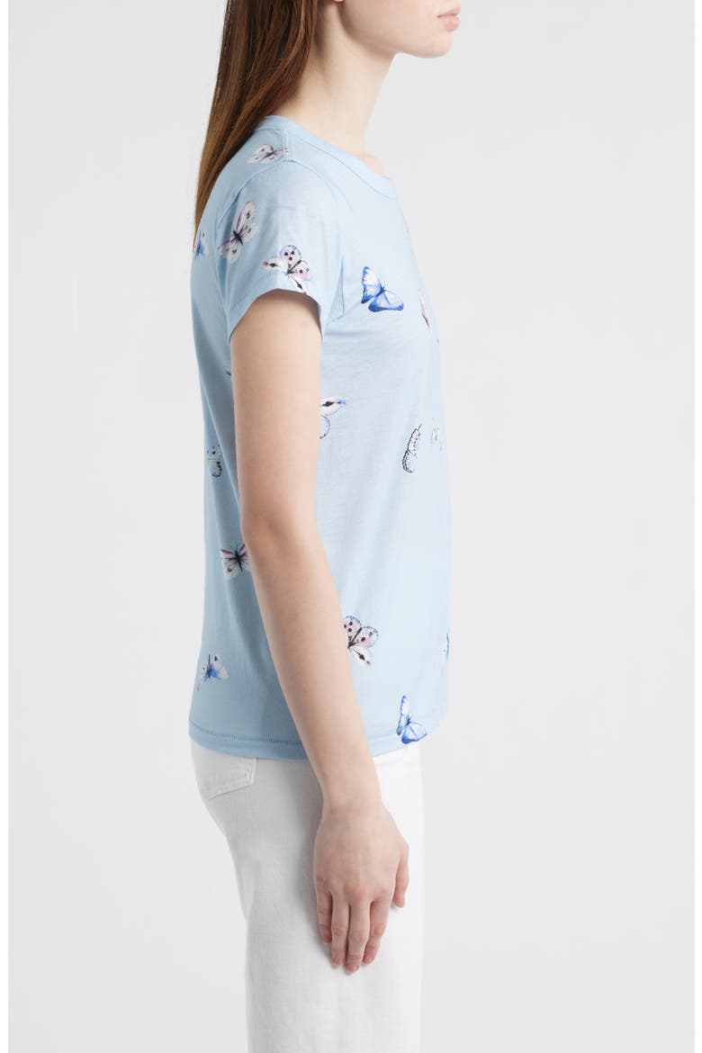 Tammy Butterfly Pima Cotton T-Shirt, Alternate, color, LIGHT BLUE
